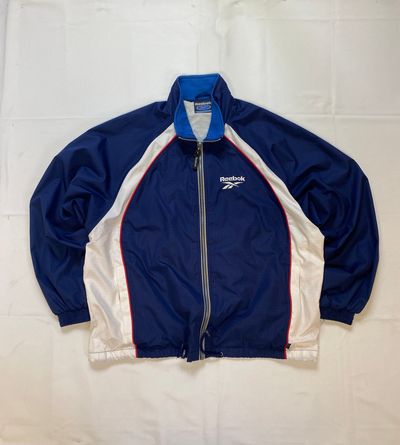 Reebok Blue And White Training Jacket