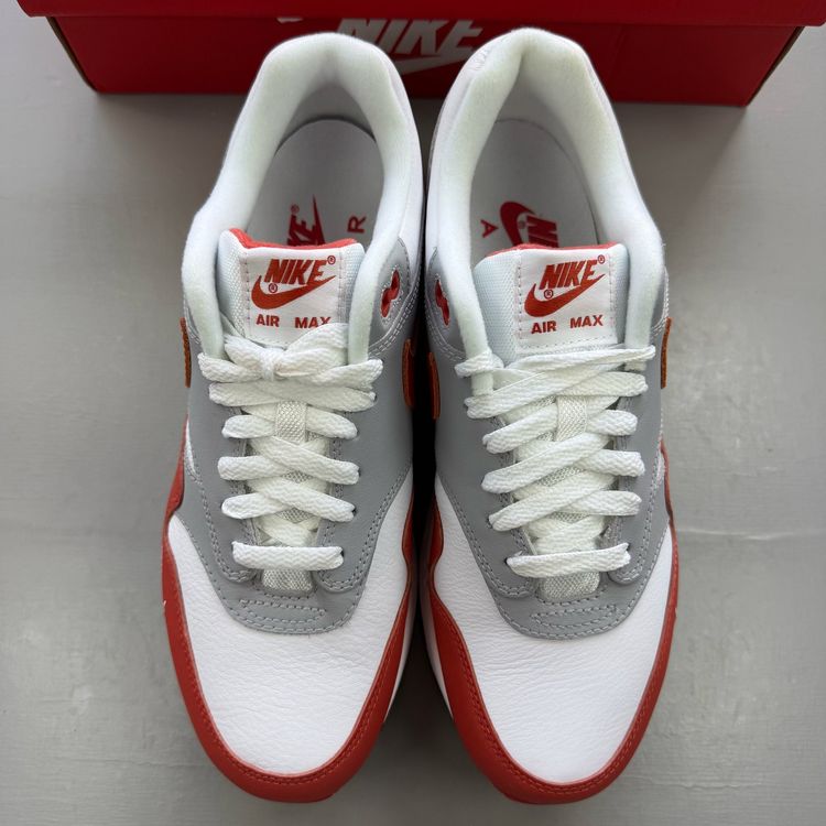 Immagine di Nike Air Max 1 Size UK 7 LV8 Martian Sunrise White Grey Mens Trainers DH4059-102 2
