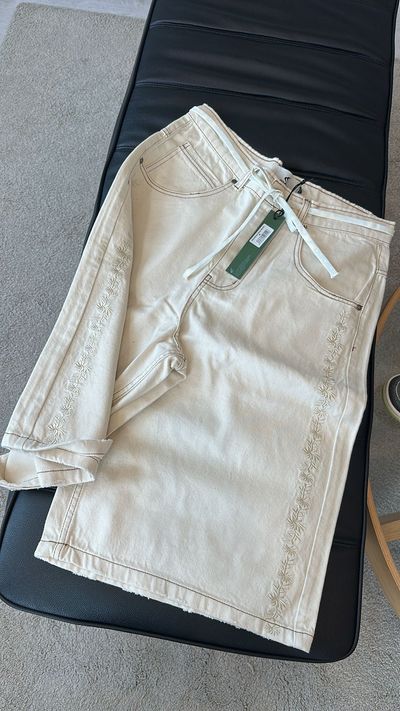 White Denim Shorts