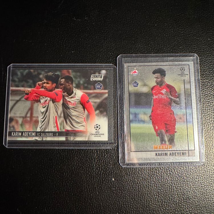 x2 Karim Adeyemi Rookie 2020-21 Topps SCC & Merlin