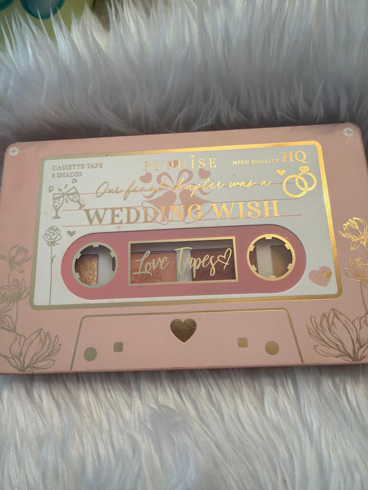 Plouise Pink Wedding Wish Cassette Tape Tin