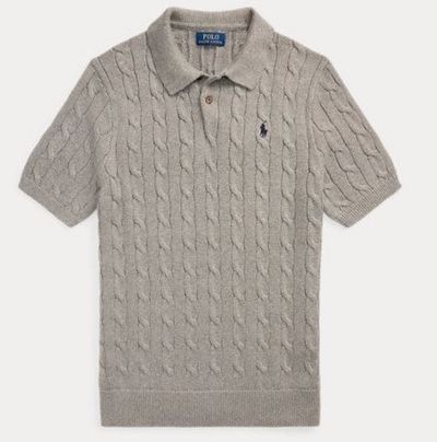 Polo Ralph Lauren Short Sleeve Cable Knit Polo Shirt