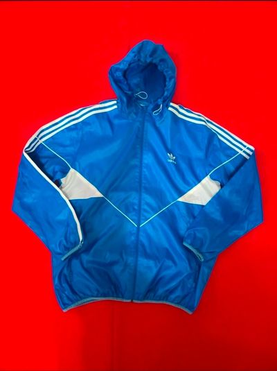 Adidas Blue Hooded Jacket