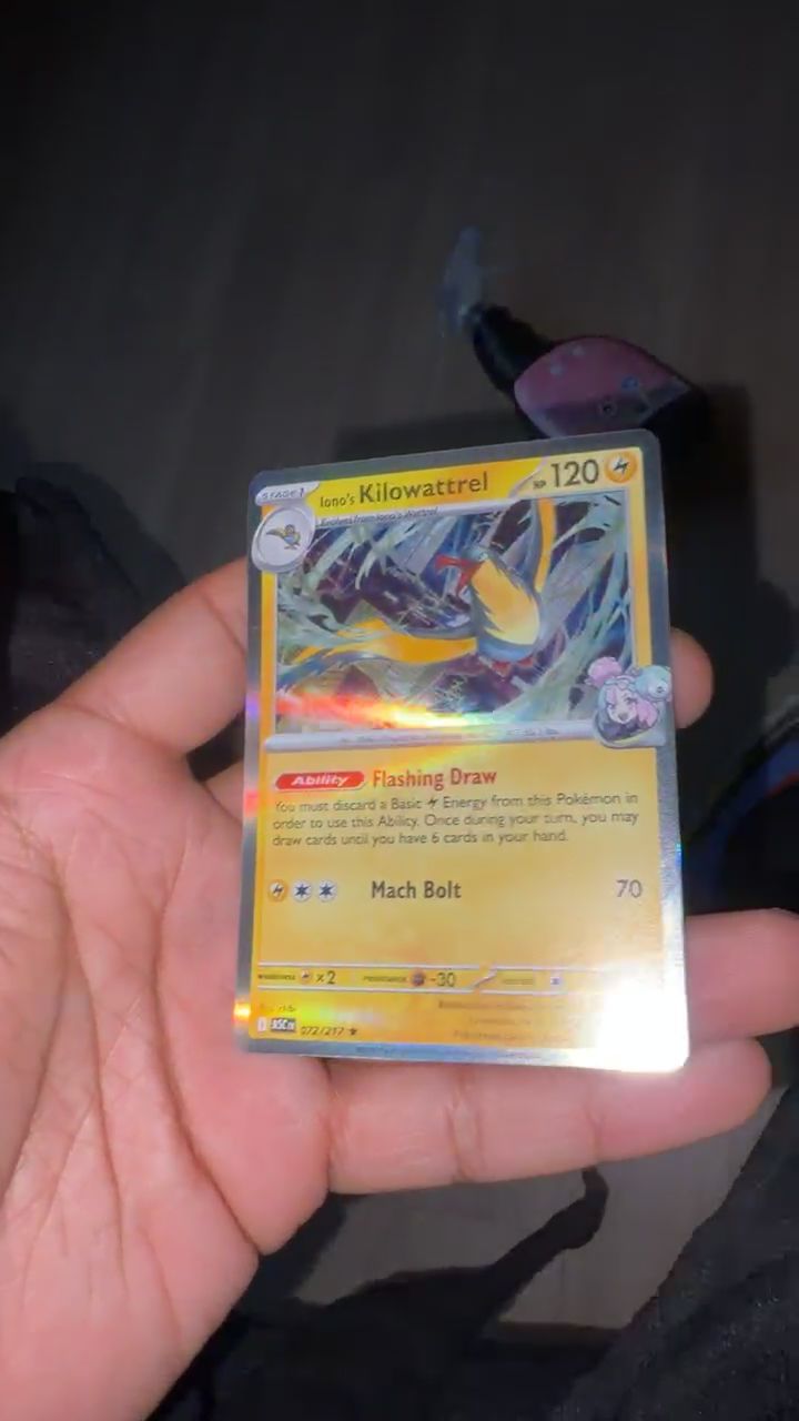 Pokemon Pokemon Iono's Kilowattrel 072/217 [sv3] product image