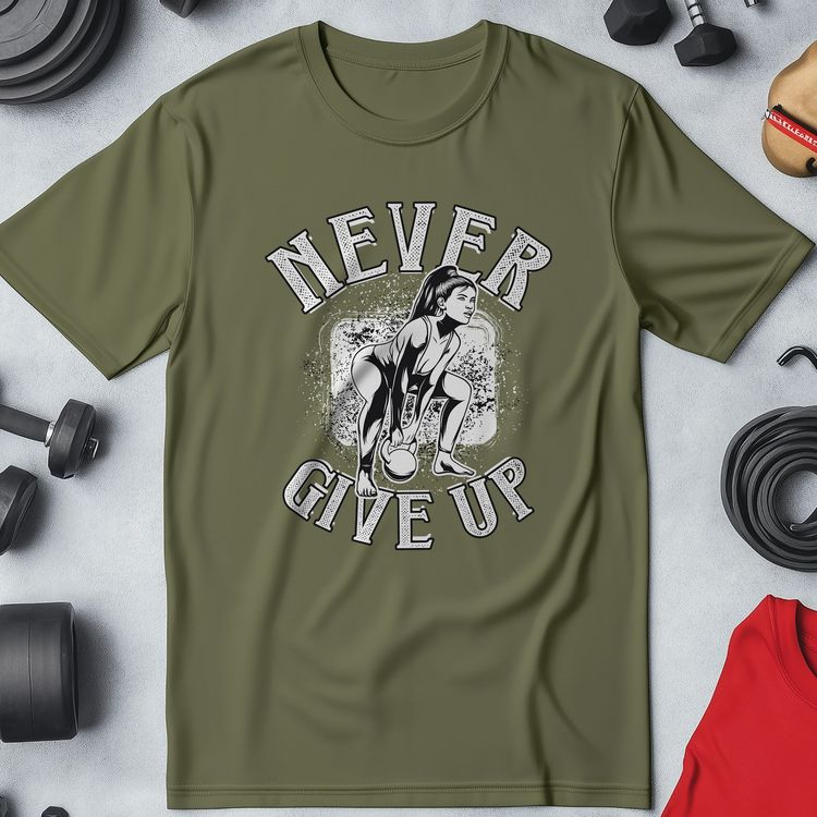 Never Give Up Funny T-Shirt 5
