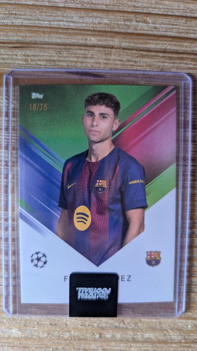 Fermín López Topps Total Football /75 FC Barcelona Champions League