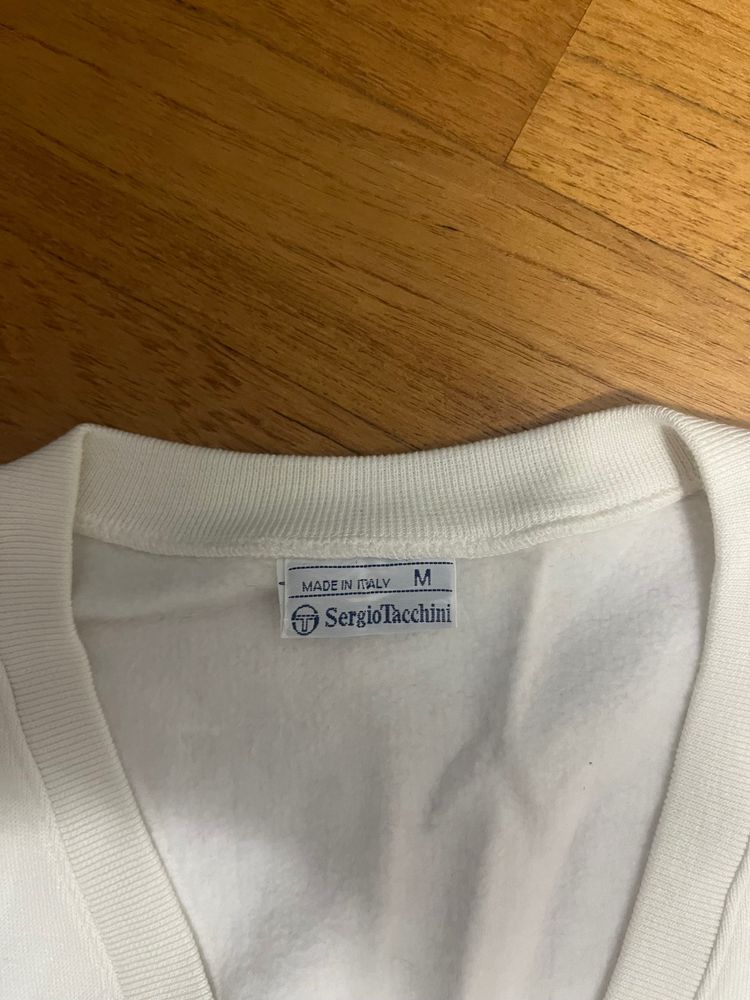Sergio Tacchini White Sleeveless Sweater Vest imagen 3