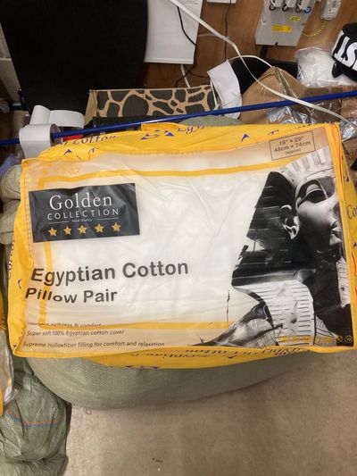 Egyptian Cotton Pillow Pair Rrp £45