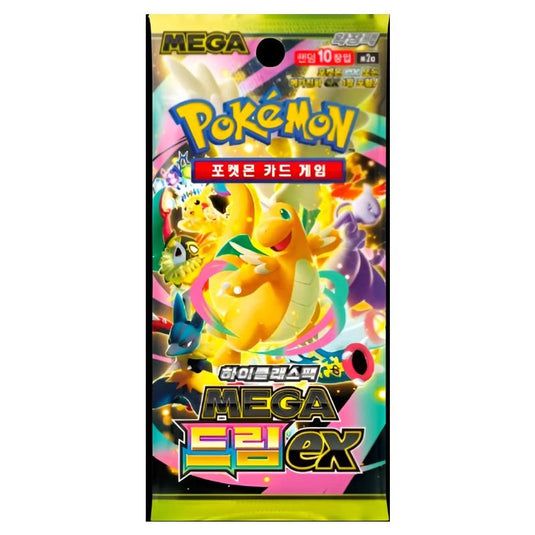 2x Korean Mega DreamPokemon Trading Card Game Booster Pack