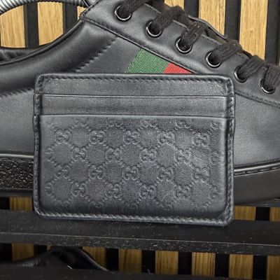Gucci Black Leather Cardholder