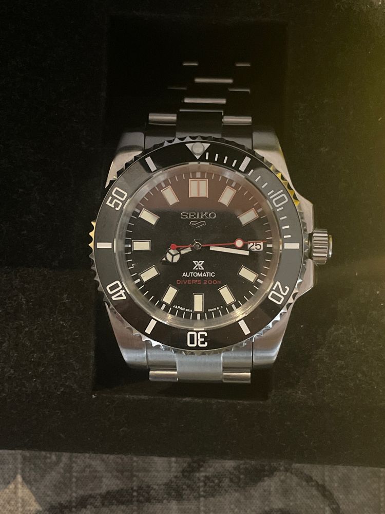 Seiko mod submariner black