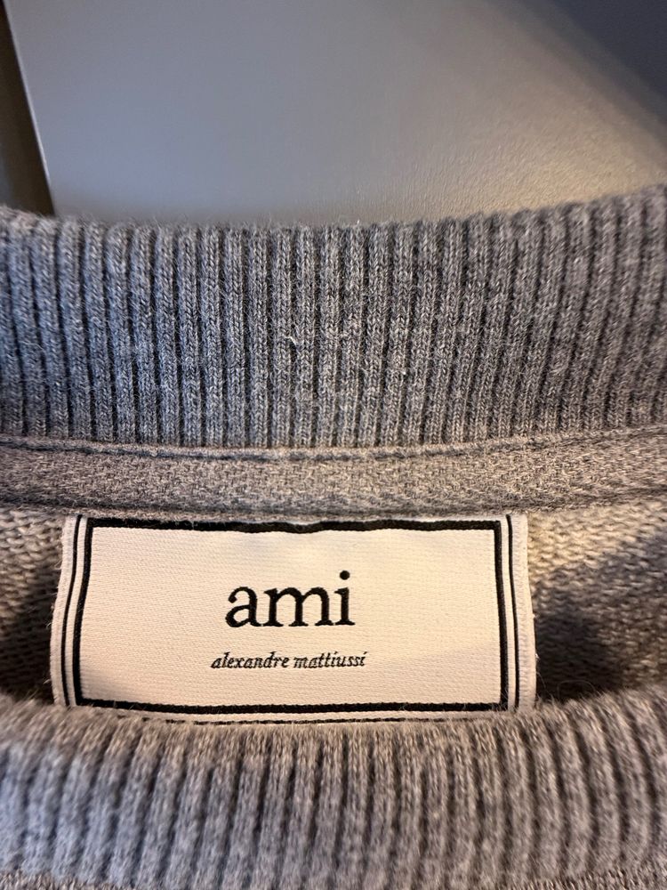ami Alexandre Mattiussi Grey Sweatshirt imagen 3