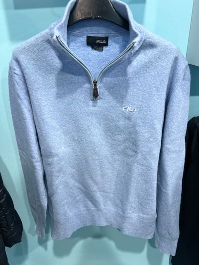 Fila Light Blue Quarter-Zip Sweatshirt