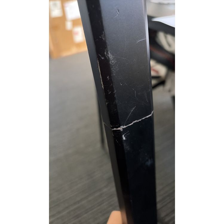 Naruto Kusanagi Sasuke Black Katana Metal Sword DAMAGED 2 3