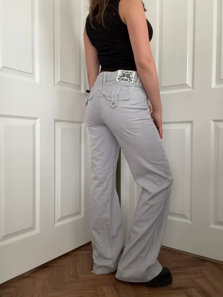 Diesel Cotton Pinstripe Trouser (30R) image 4