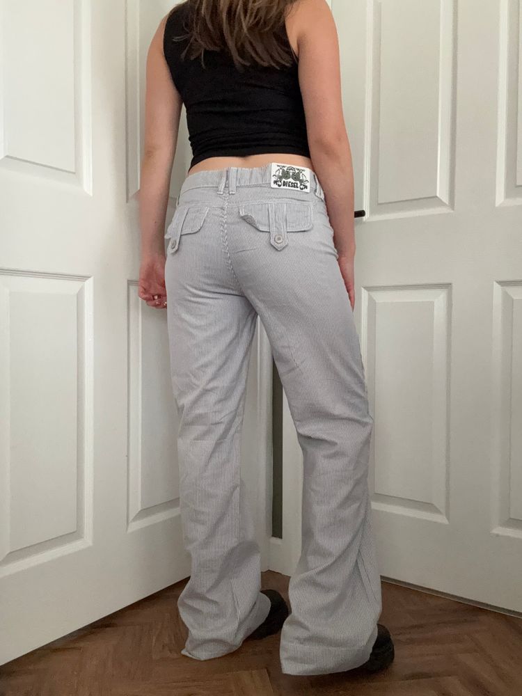 Diesel Cotton Pinstripe Trouser (30R) image 9