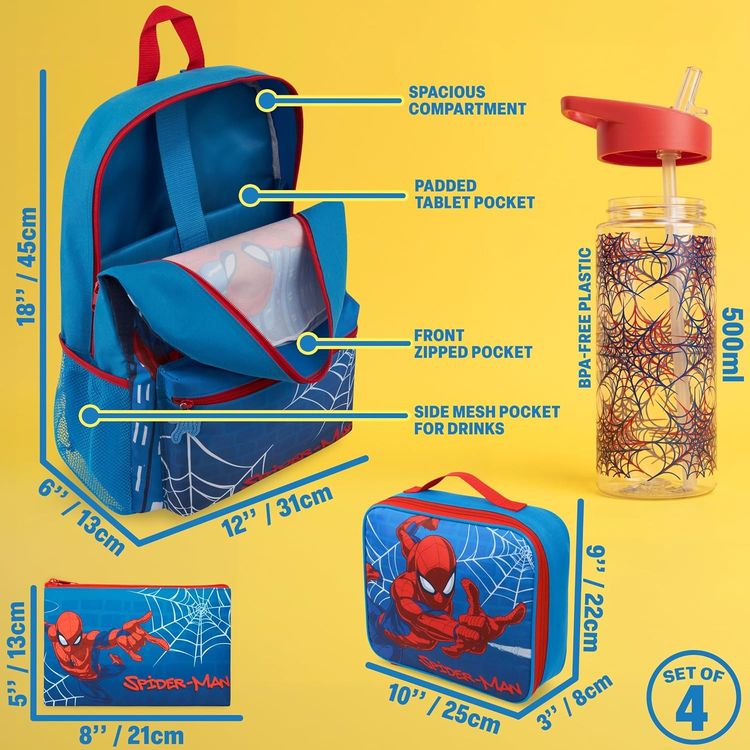 Spider-Man Backpack Set 2