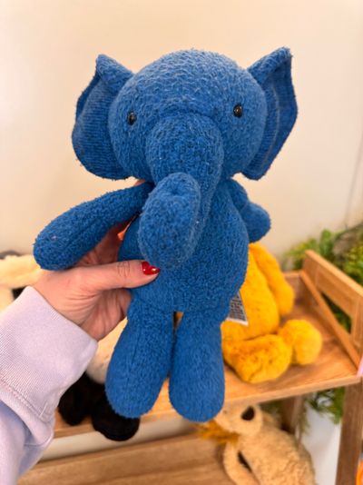 Blue Plush Elephant Toy