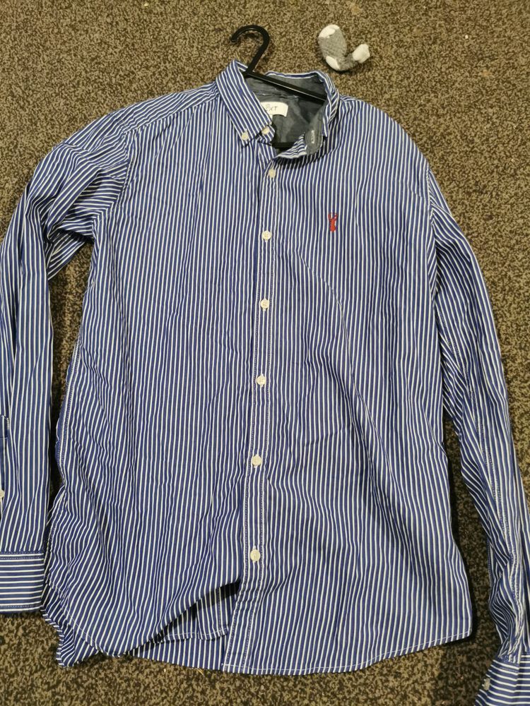 Next Blue And White Striped Shirt image 1