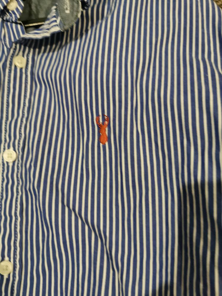 Next Blue And White Striped Shirt image 3