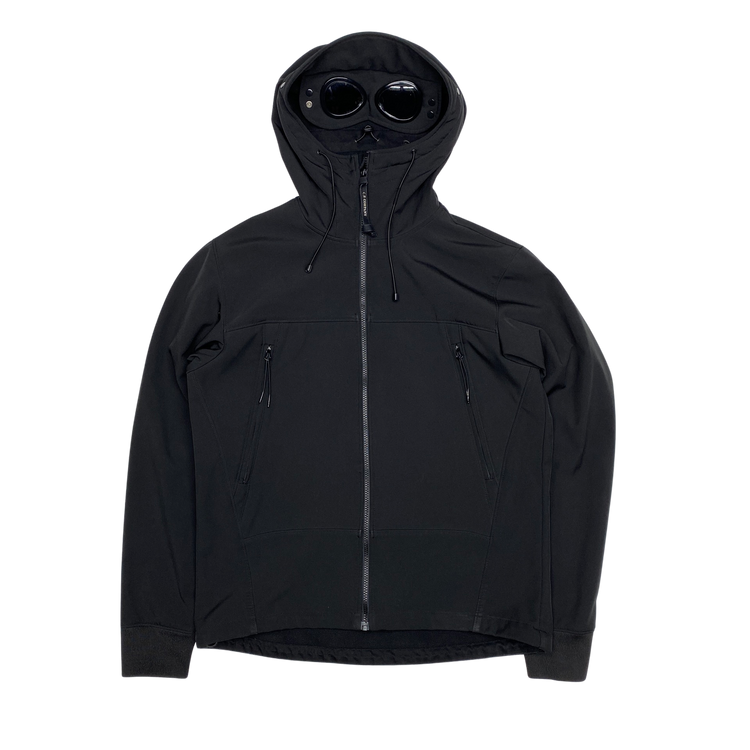CP Company CP Company Black Soft Shell Fleece Lined Goggle Jacket product image