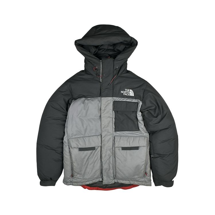 North Face Grey Summit Series Down Hooded Puffer Jacket - Small image 1