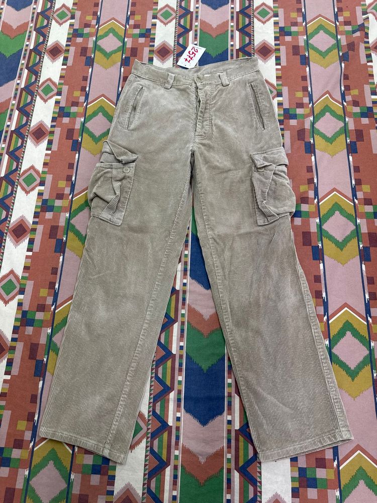 Rifle vintage cargo corduroy taglia W31 velluto beige