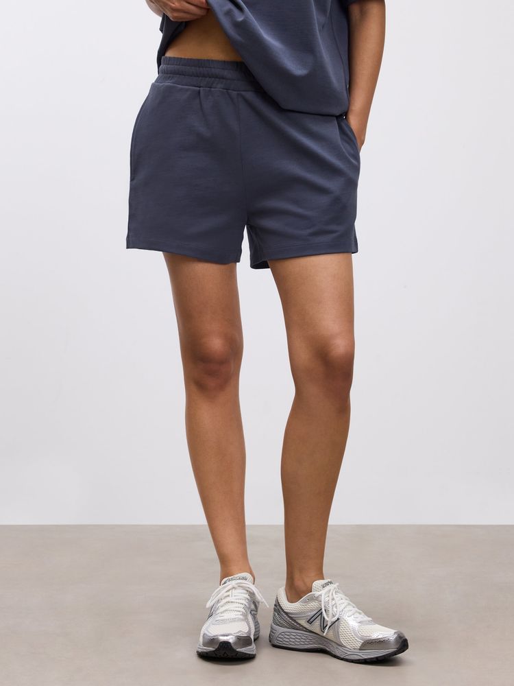 Arne - Womens Brushed Relaxed Short - Slate Blue image 1