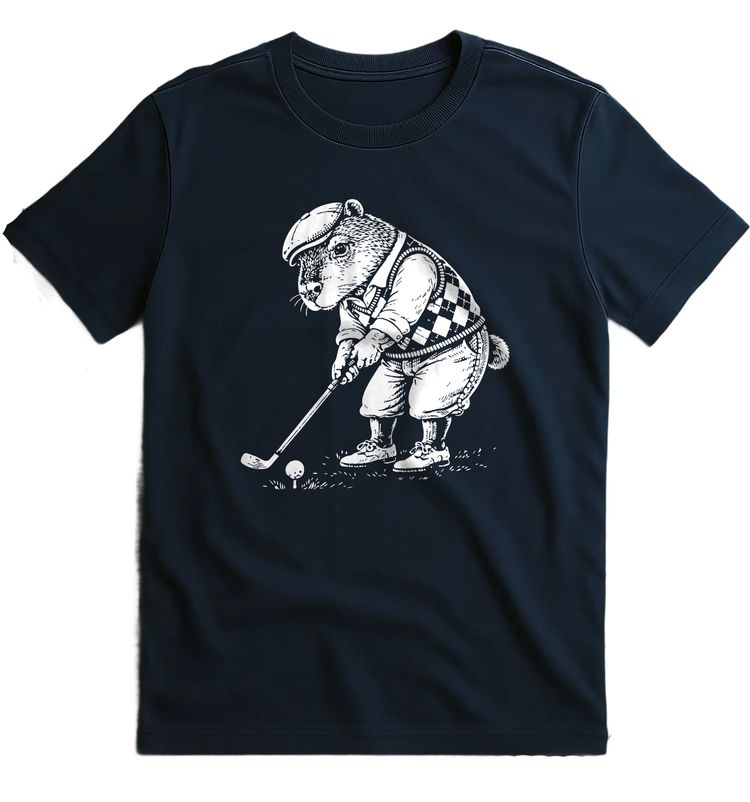 CAPYBARA GOLFER 026 T Shirt US 2