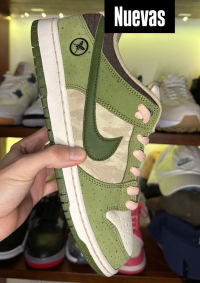 Green And Beige Sneakers