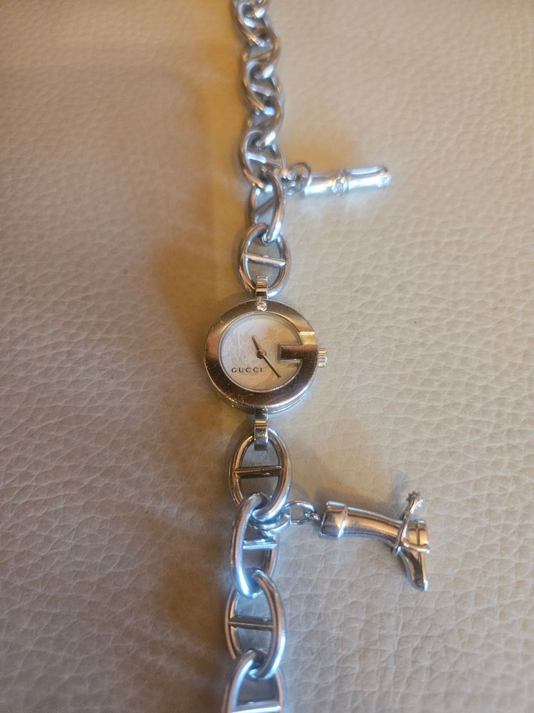 Gucci Silver 107 Chain Bracelet Watch image 2