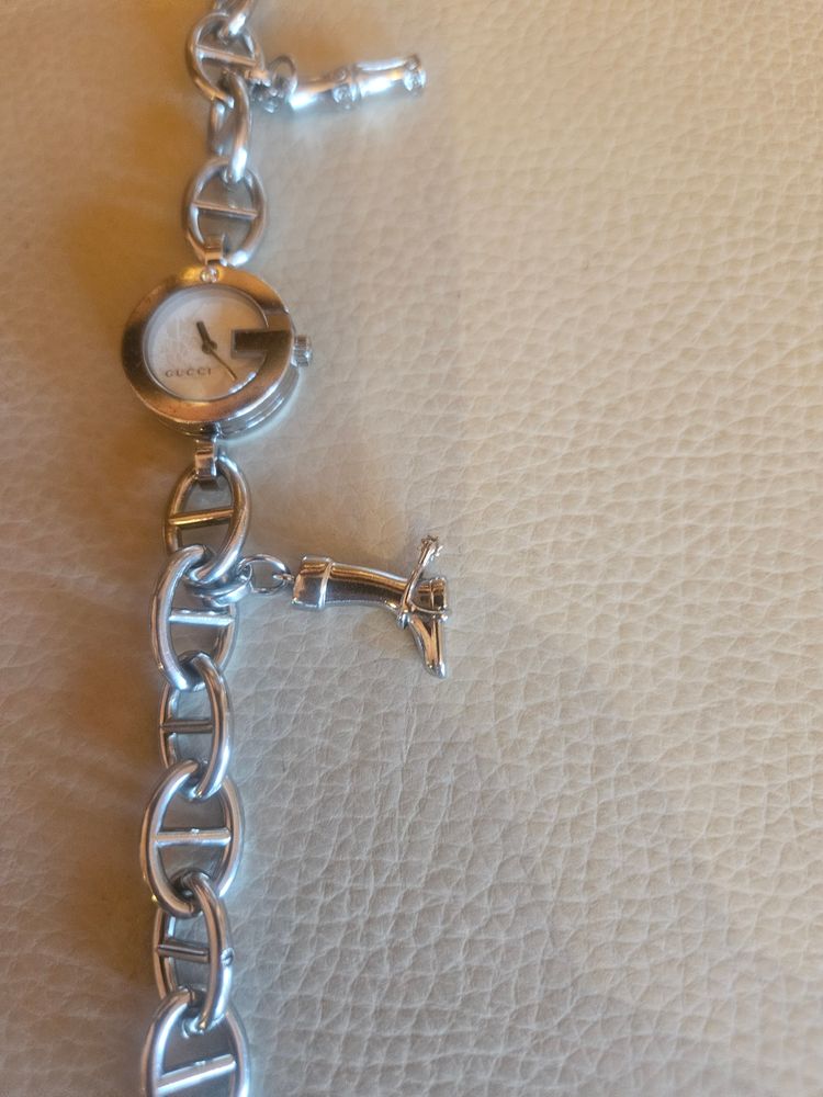 Gucci Silver 107 Chain Bracelet Watch image 4