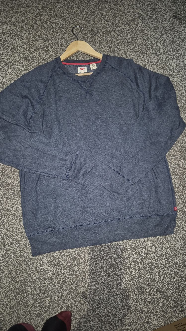 Mens 2 xl Levi'S Blue Sweatshirt £60 RRP NEEDS A WASH