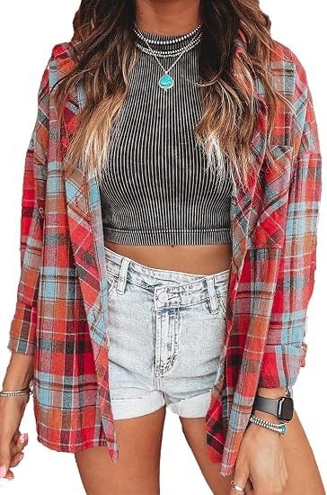 Plaid Shirt Jacket