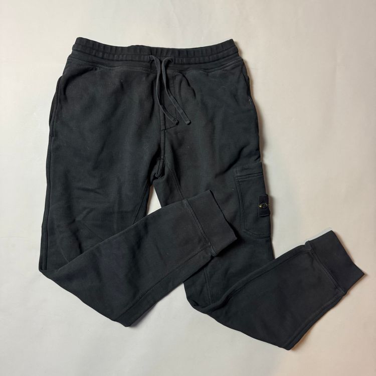 Stone Island Black Joggers - Medium