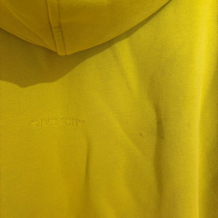 Givenchy Citrus Green Embroidered Logo Oversized Hoodie image 2
