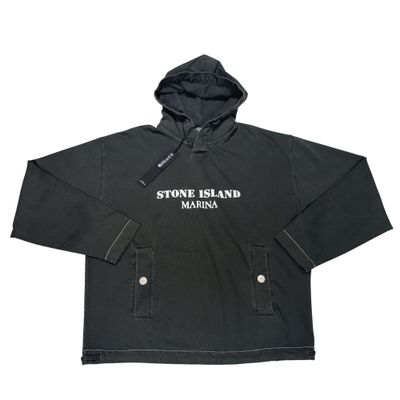 Stone Island Marina Black Hooded Jacket