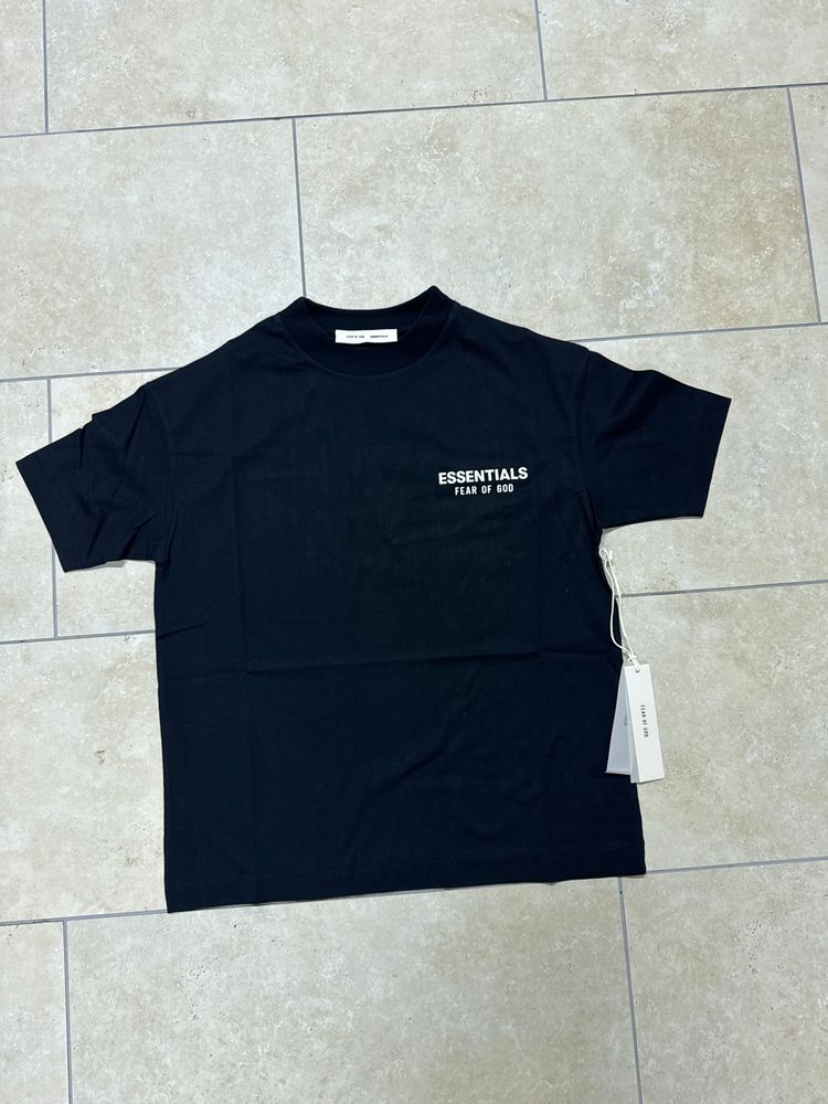 Essentials Fear Of God Black T-Shirt imagen 1