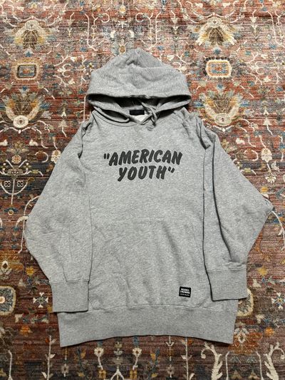 Rodeo Crowns Grey Hoodie With American Youth Print