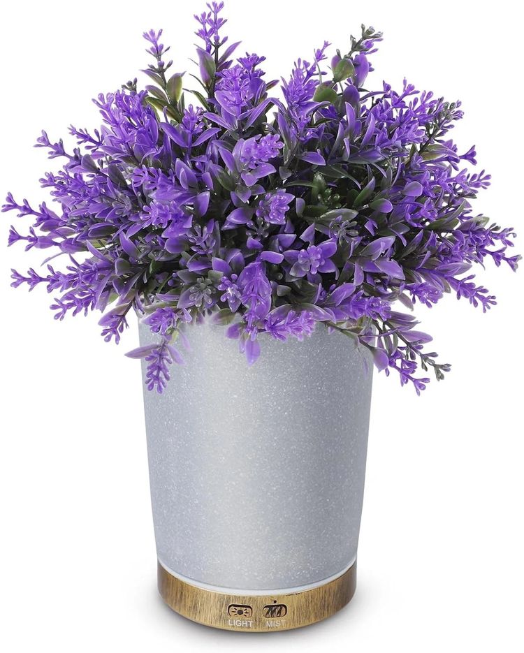 Lavender Plant Air Humidifier Cold Mist Aroma Diffuser Essential Oil Purifier UK
