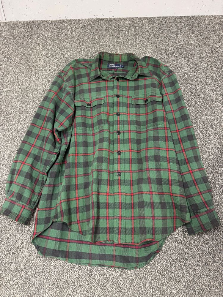 Polo By Ralph Lauren Green Plaid Shirt