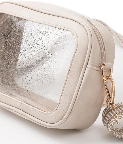 Clear Pvc Crossbody Bag With Adjustable Strap And Tassel Charm obraz 3