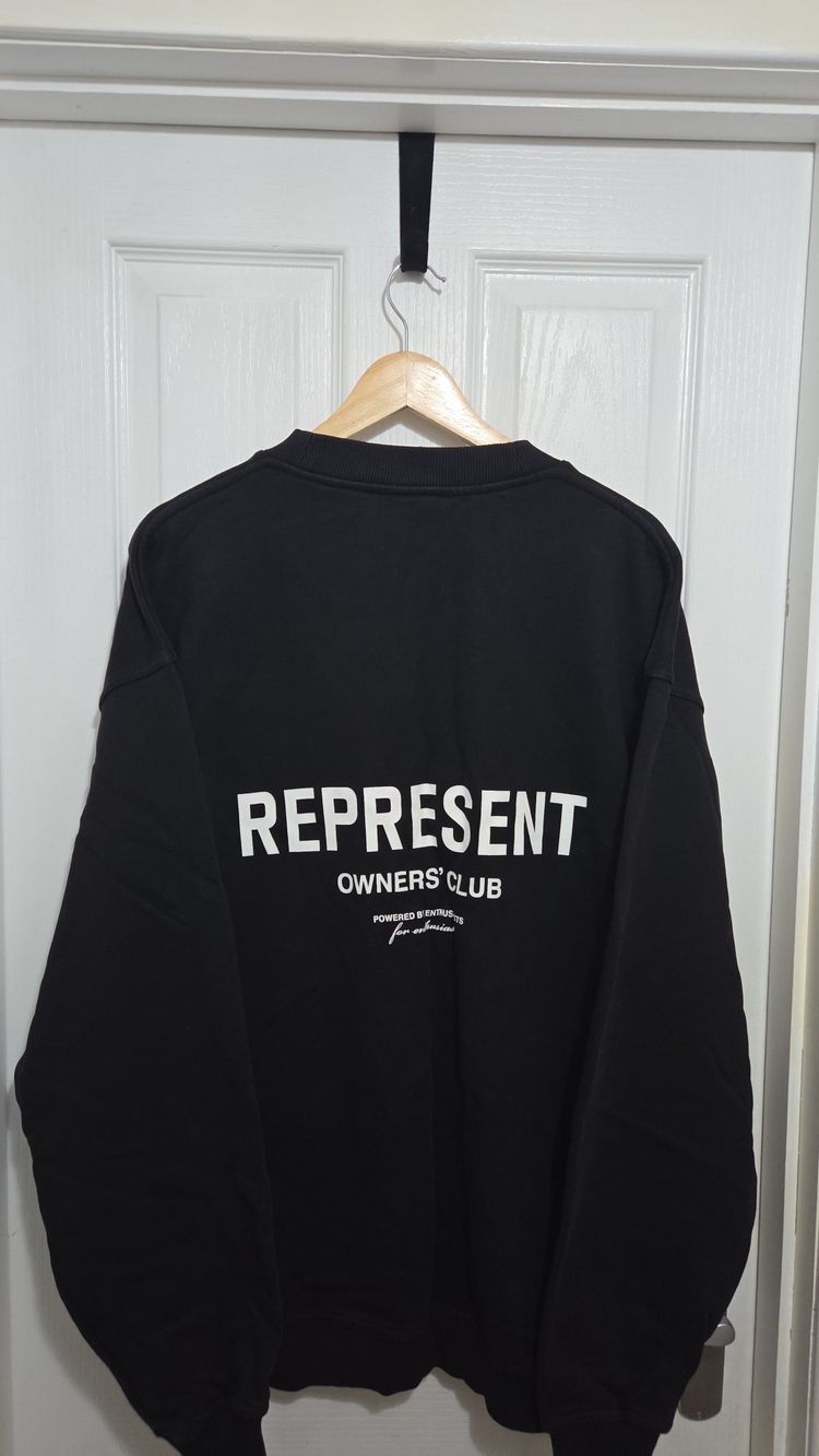 Represent Owners Club Black Sweatshirt Mens XL imagen 1
