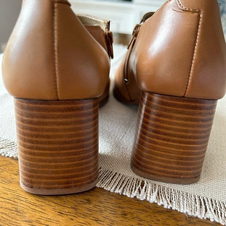 Brown Leather Heeled Ankle Boots image 2