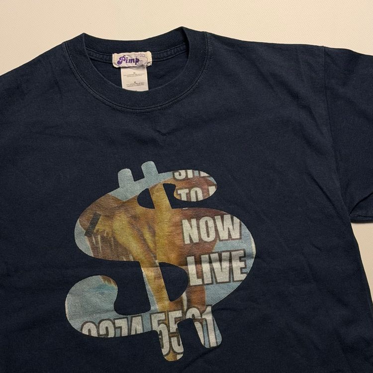 Pimp Navy Blue Graphic T-Shirt 2