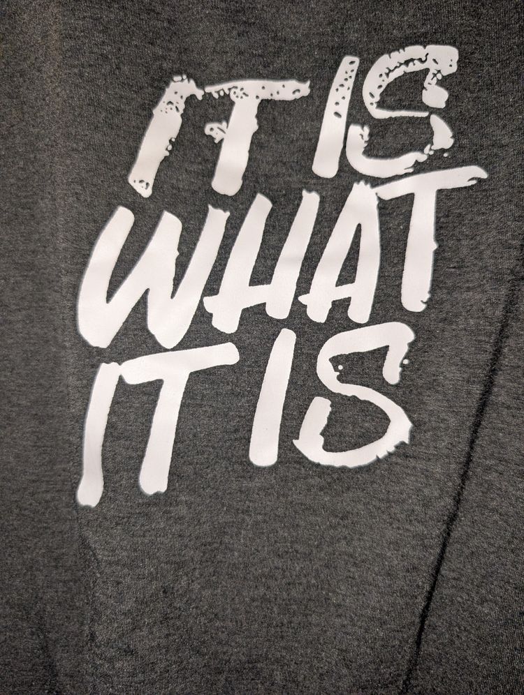 Dark Gray Sleeveless Tank Top With Text Print 3