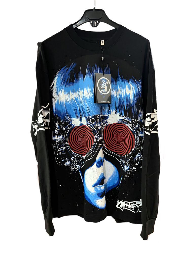 Hellstar Black Graphic Long Sleeve Shirt