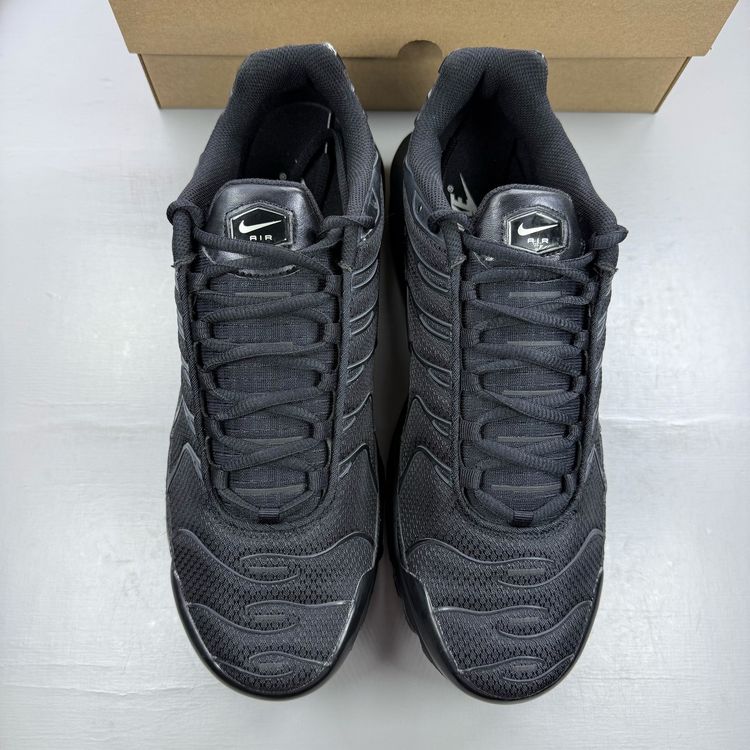 Nike Air Max Plus TN Size UK 10 Triple Black Essential Men's Trainers 604133-050 imagen 7