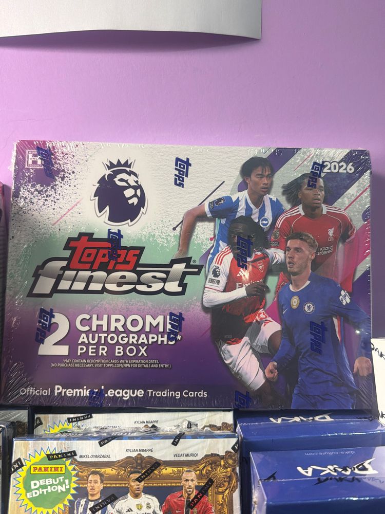1 spot Topps Finest Premier League 2025-2026 Trading Cards Box