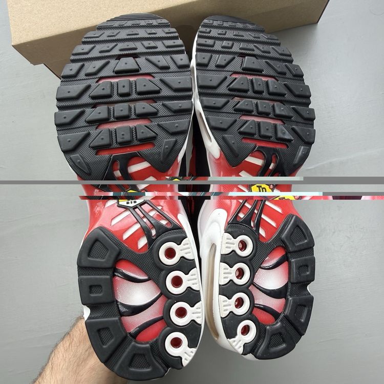 Size 8 - Nike Air Max Plus TN White Black University Red Trainers HM9611-100 8